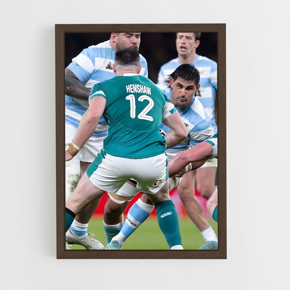 Poster Tacle Décisif – affiche Rugby (vue 5)